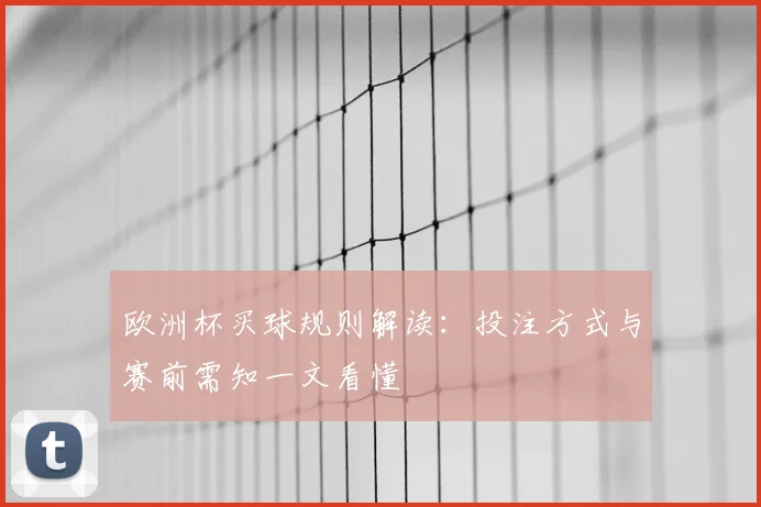 欧洲杯买球规则解读:投注方式与赛前需知一文看懂